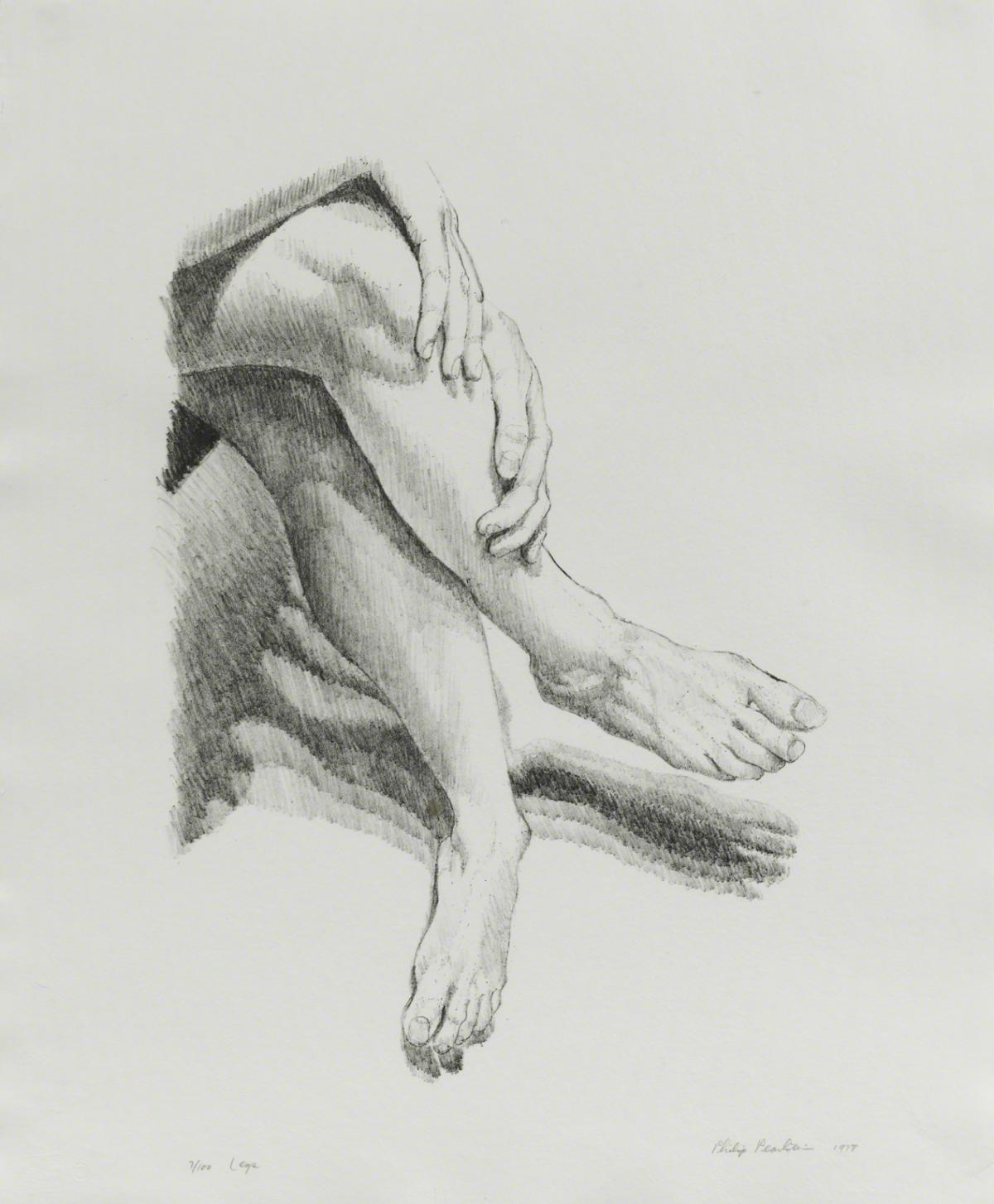 Philip Pearlstein, Study of Legs, 1978.