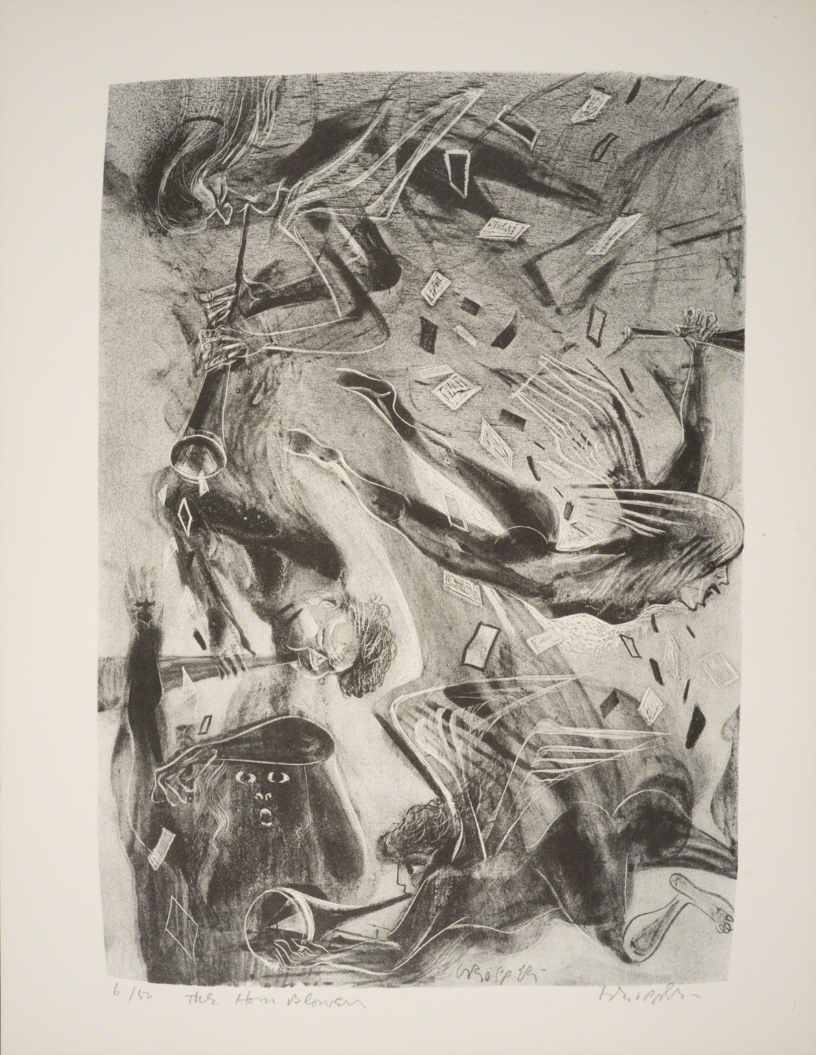 William Gropper, The Horn Blowers from Capriccios, 1953-57.