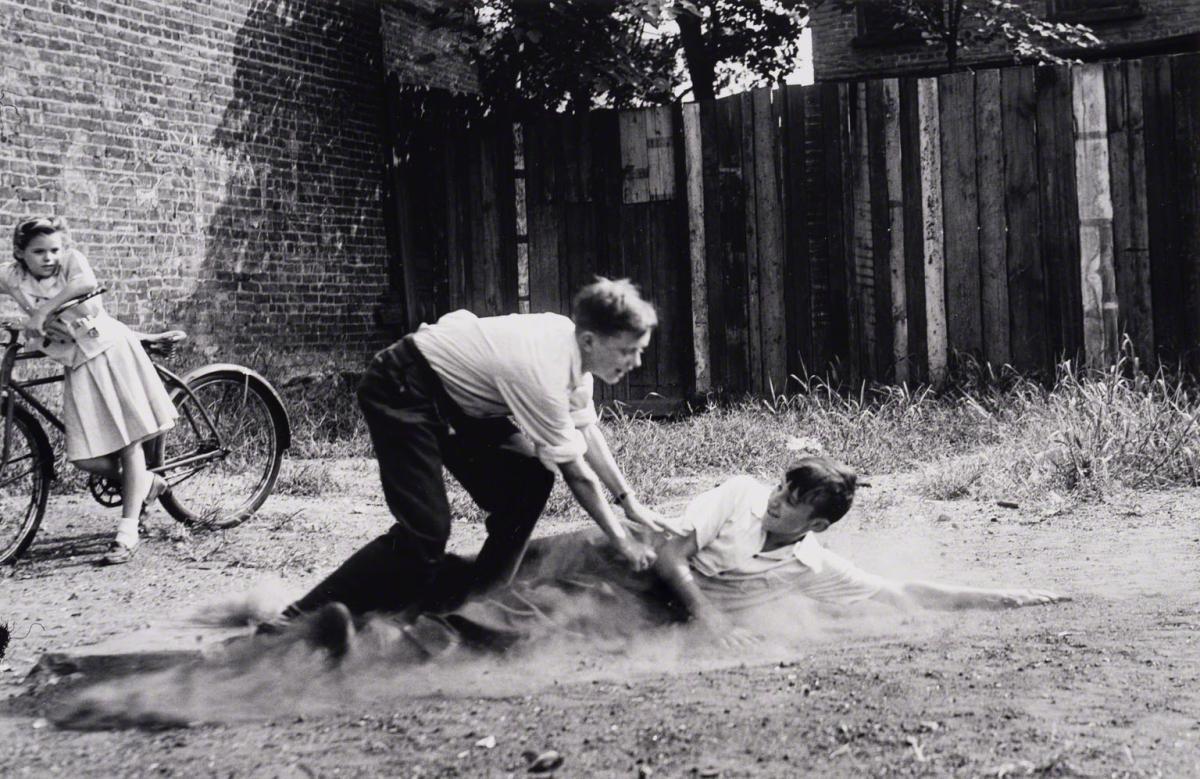 Arthur Leipzig, Sandlot Stickball, 1943.