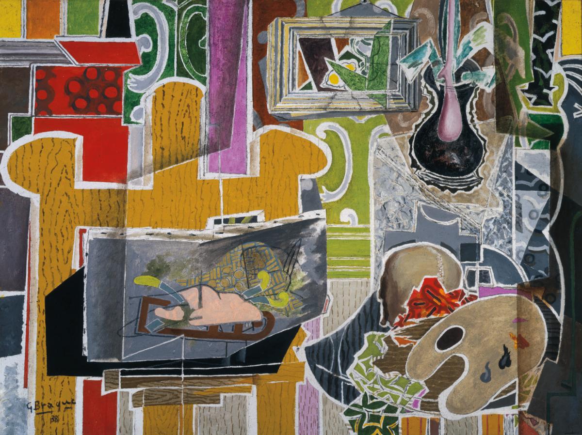 Georges Braque, Studio with Black Vase, 1938 Georges Braque, Studio with Black Vase, 1938