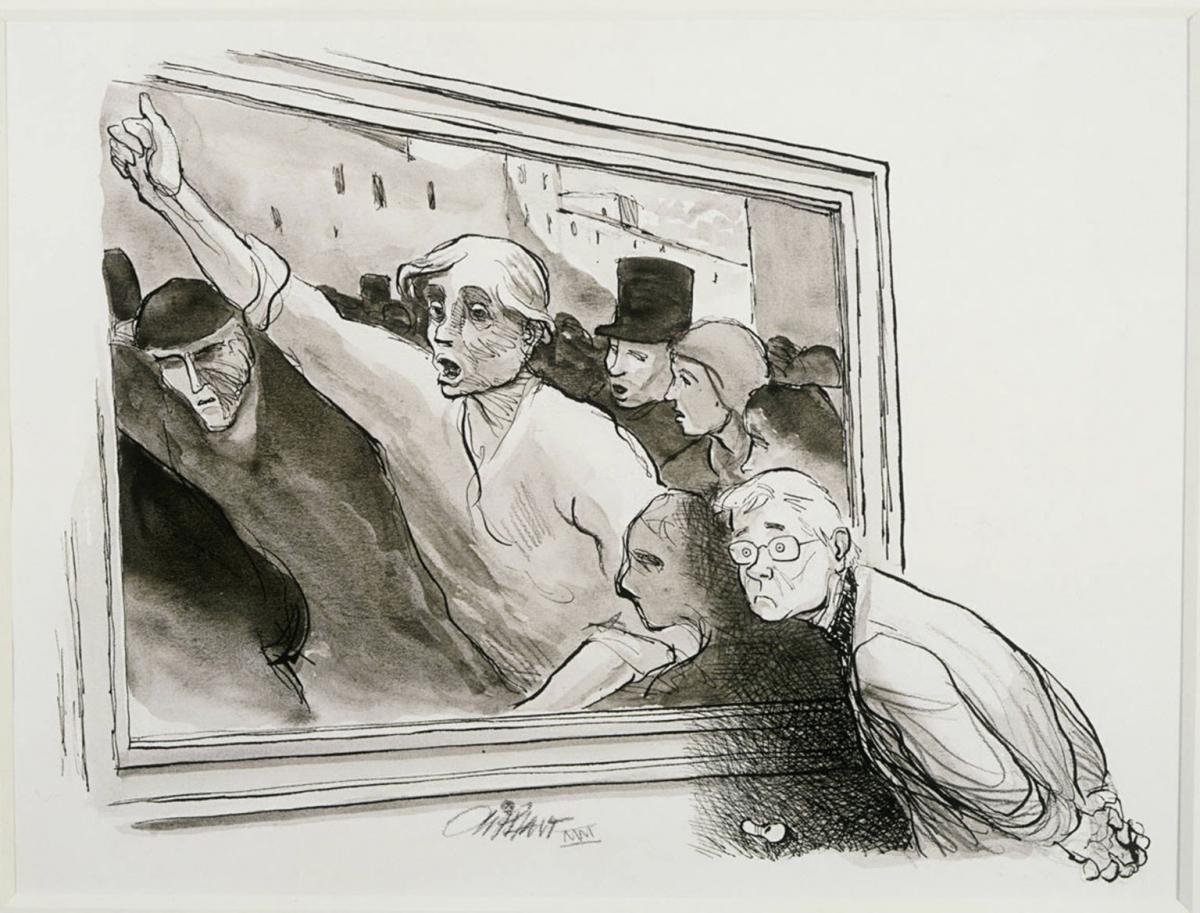 Patrick Oliphant, Homage to Daumier, 2000 Patrick Oliphant, Homage to Daumier, 2000