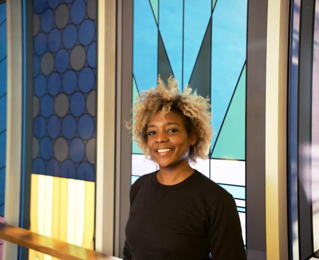 Nekisha Durrett in her installation Airshaft