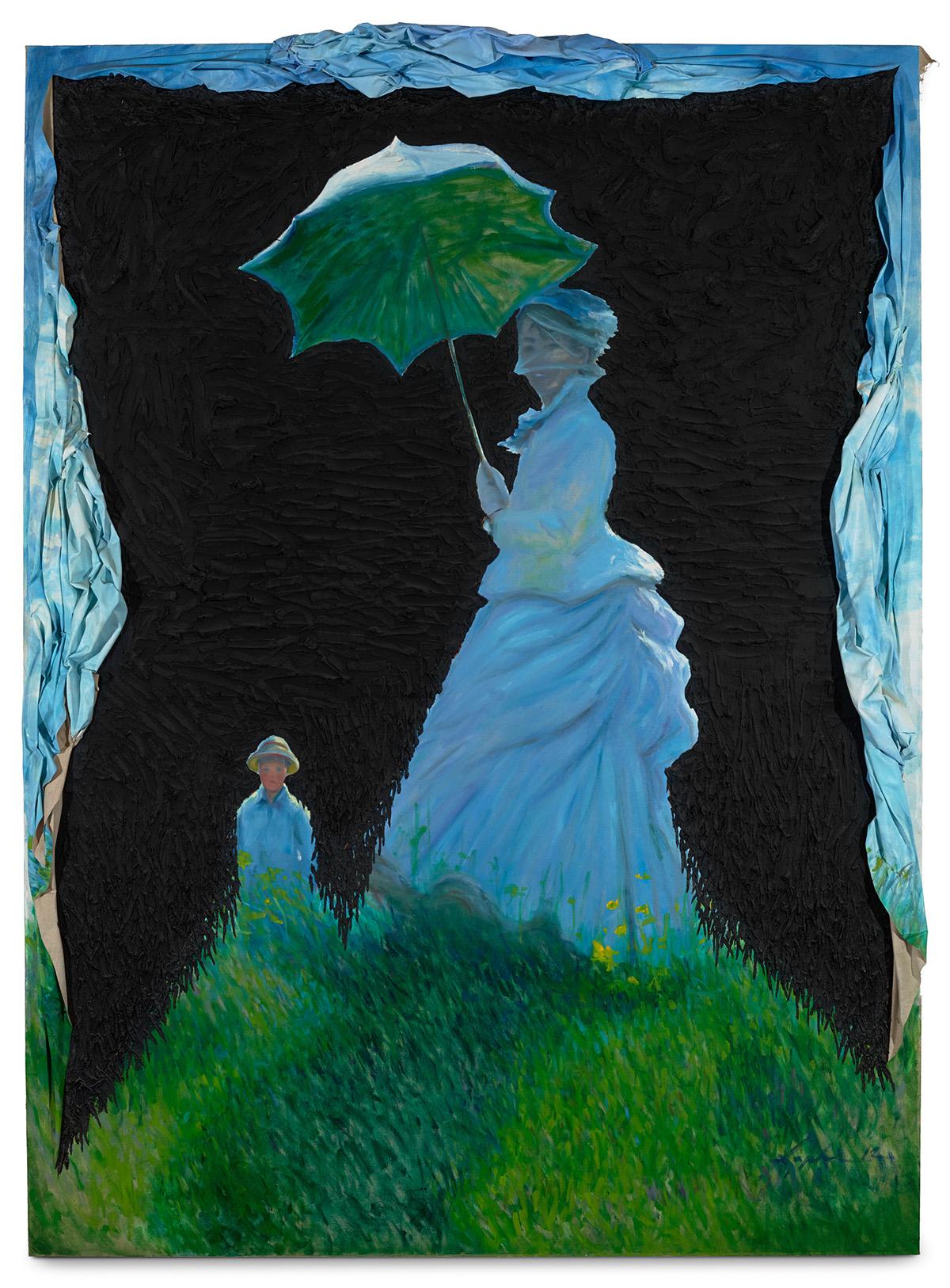  Titus Kaphar, Pushing Back the Light, 2012