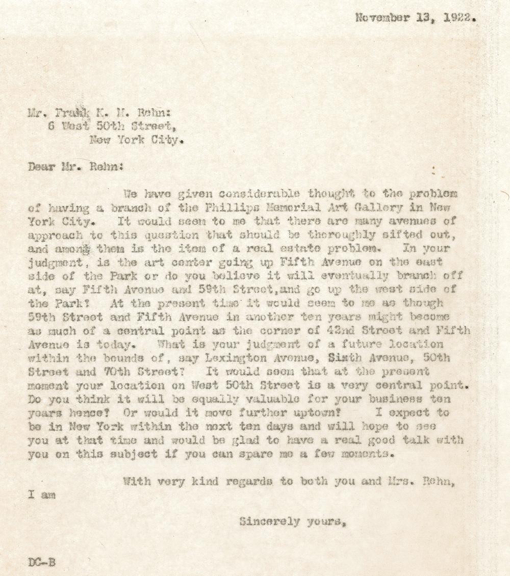letter of inquiry NY _ archives